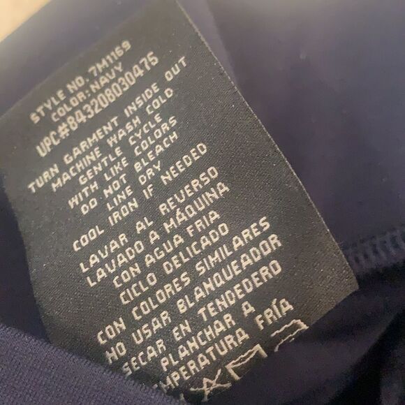 Navy Stretch Pull On Knit Pants - Picture 6 of 7